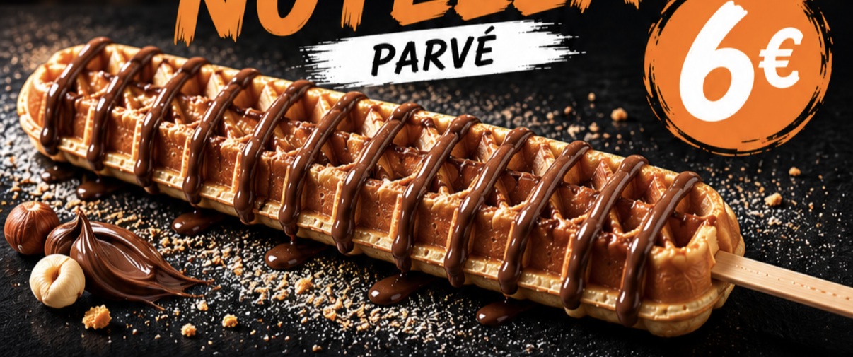 Gaufre Nutella parvée